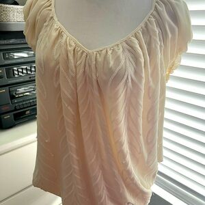 Beautiful cream color blouse few beads